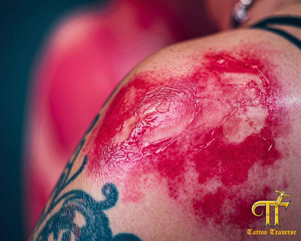 What causes tattoo scarring